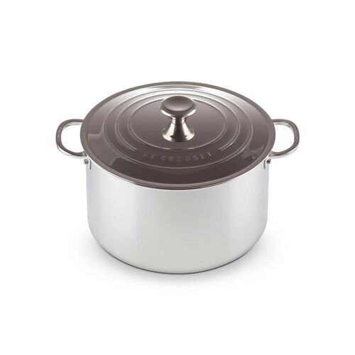 Le Creuset Signature Stainless Steel Stock Pot with Lid 24cm